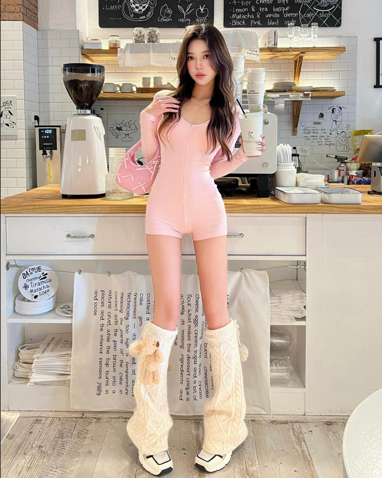 Soft Cotton Ribbed Long Sleeve Romper Onesie