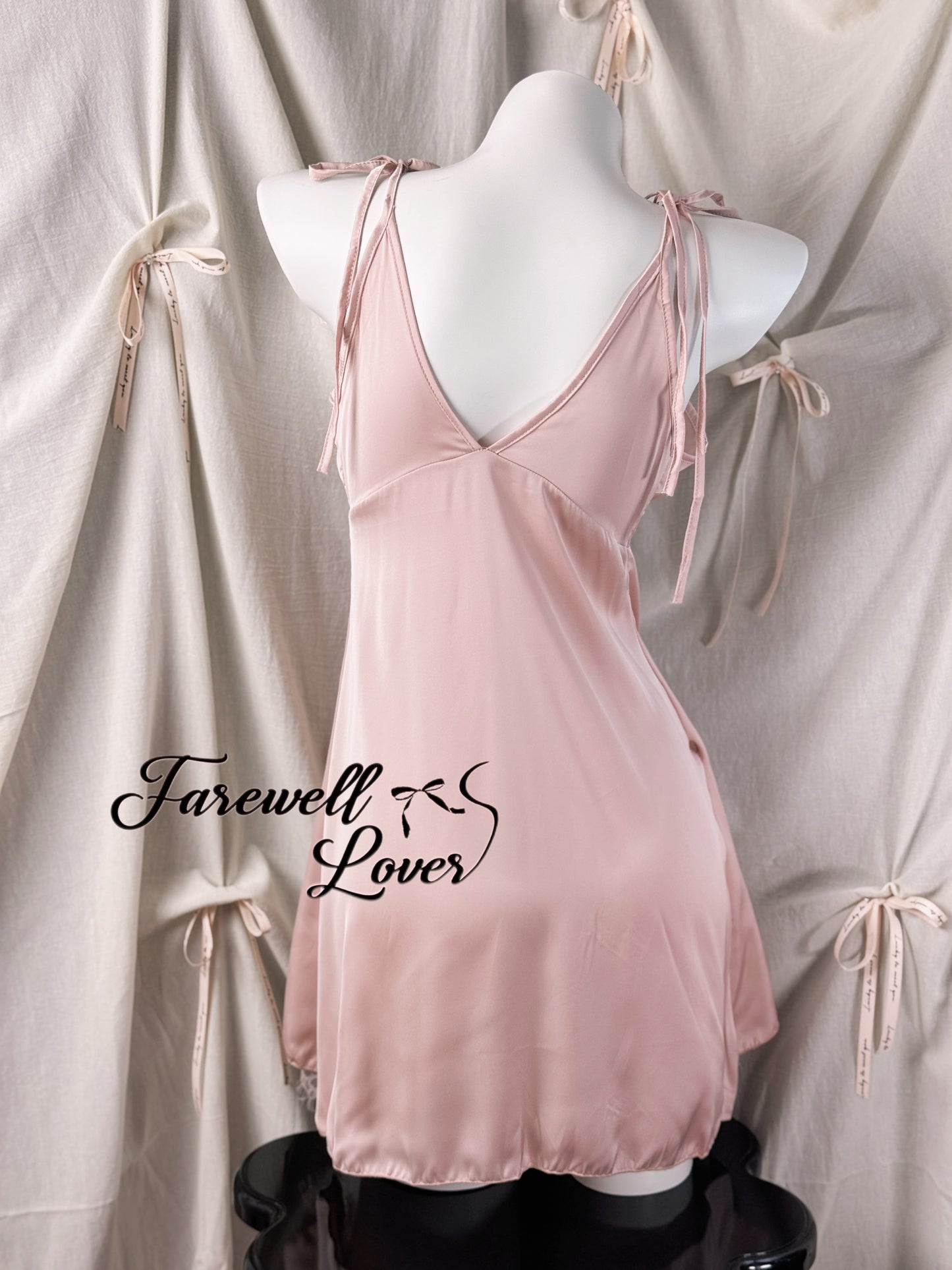 Pure Love Satin Lace See-through Slip Lingerie
