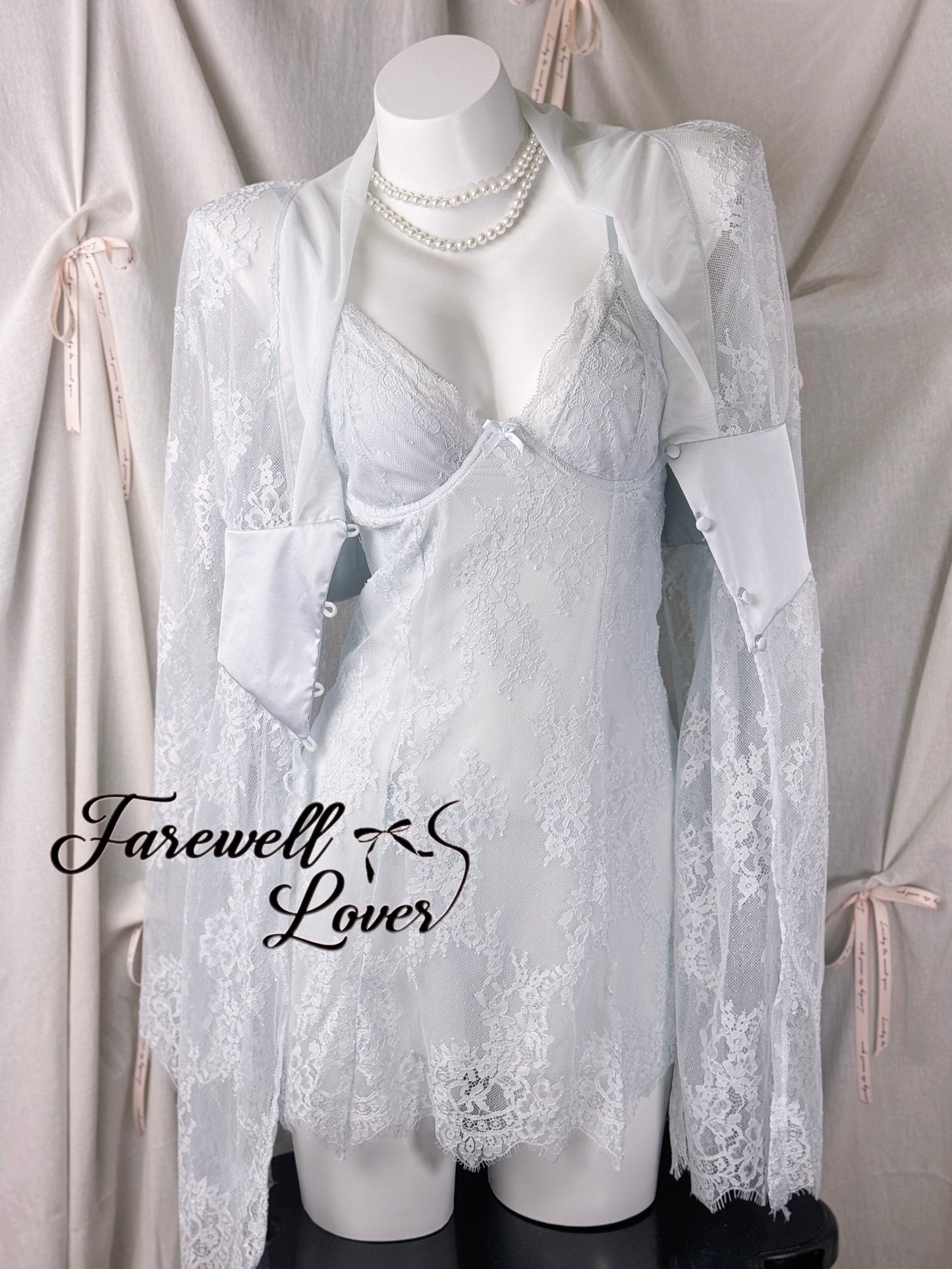 Ice Queen Floral Lace Slip Lingerie
