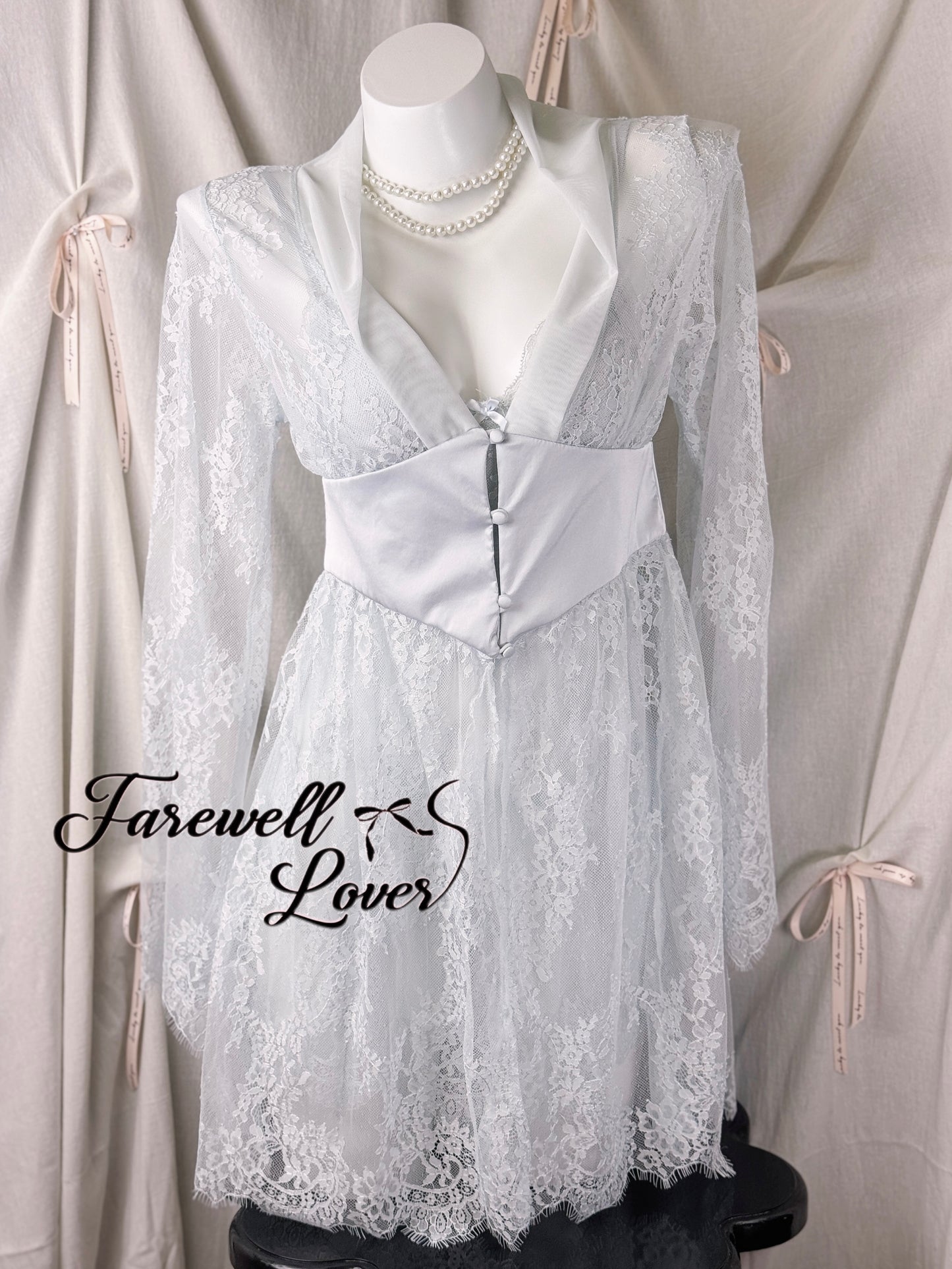 Ice Queen Floral Lace Slip Lingerie