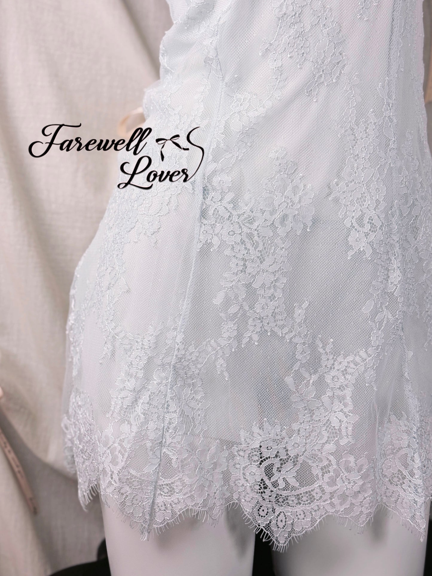 Ice Queen Floral Lace Slip Lingerie