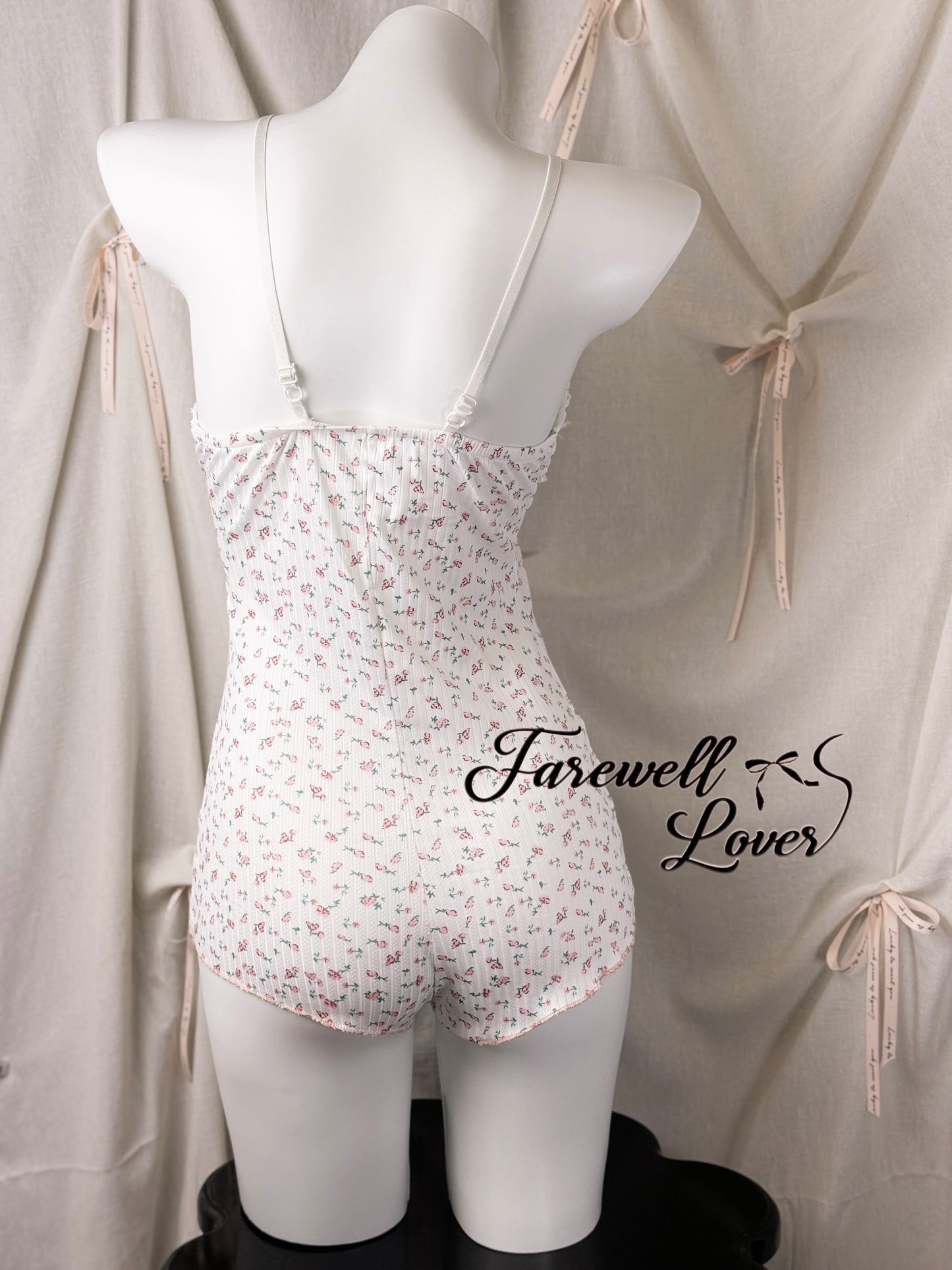 Wild Flower Coquette Floral Print Onesie