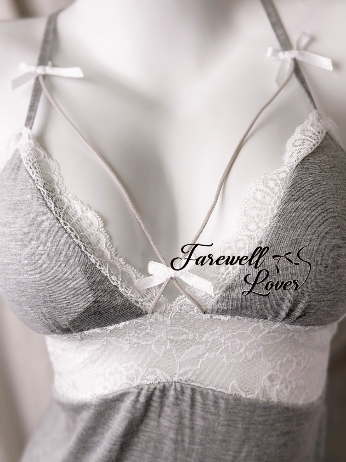 Soft Life Lace Trim Backless Slip Lingerie
