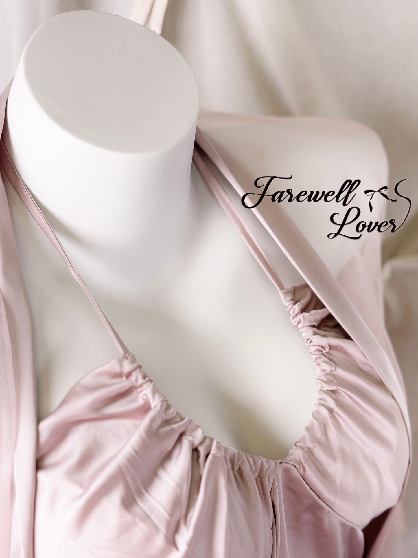 Olivia Halter Satin Maxi Slip Lingerie