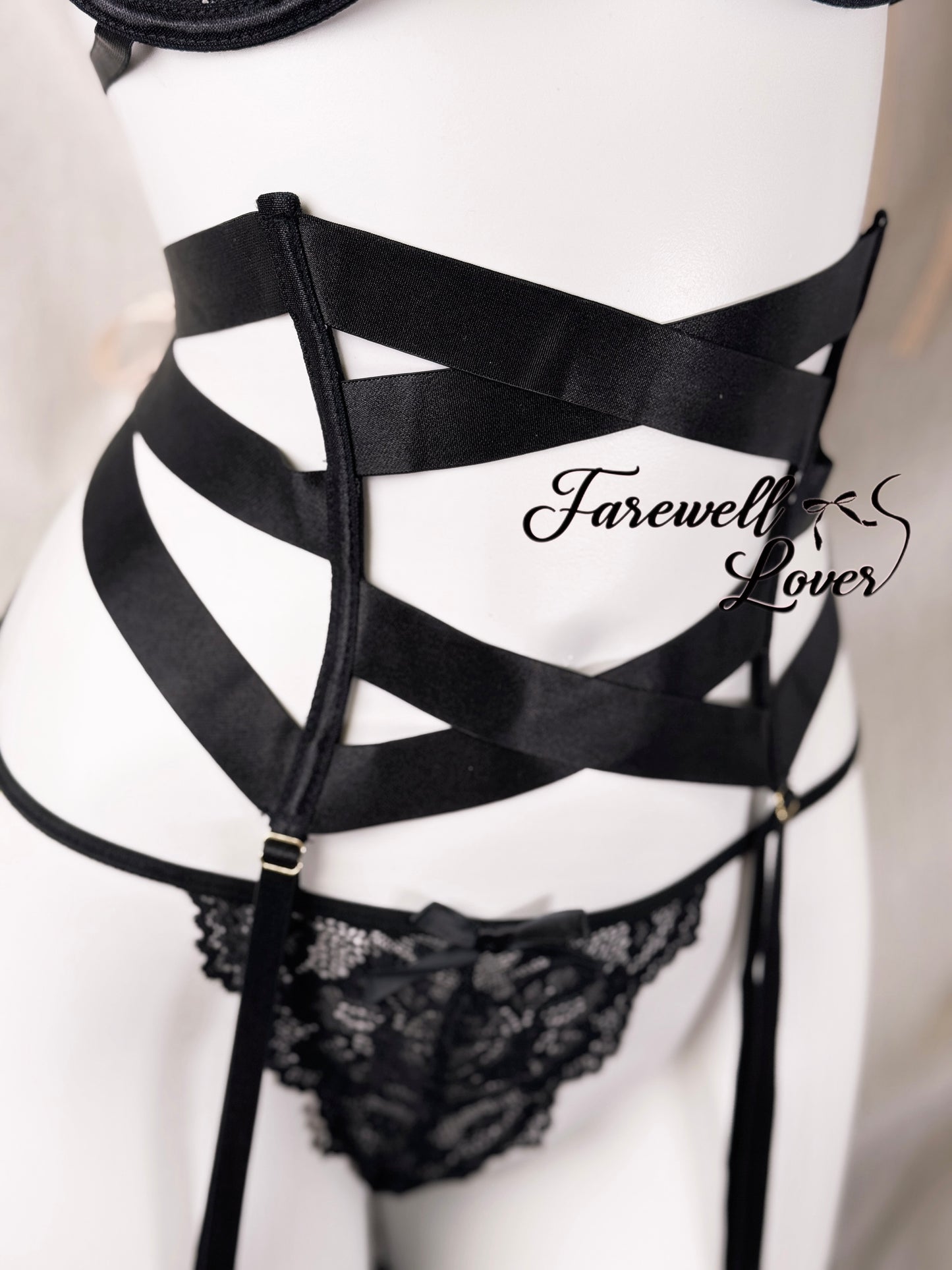 Fifty Shades of Grey Lace Three-piece Lingerie Set