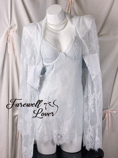 Ice Queen Floral Lace Slip Lingerie
