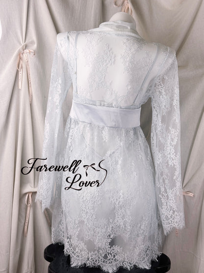 Ice Queen Floral Lace Slip Lingerie