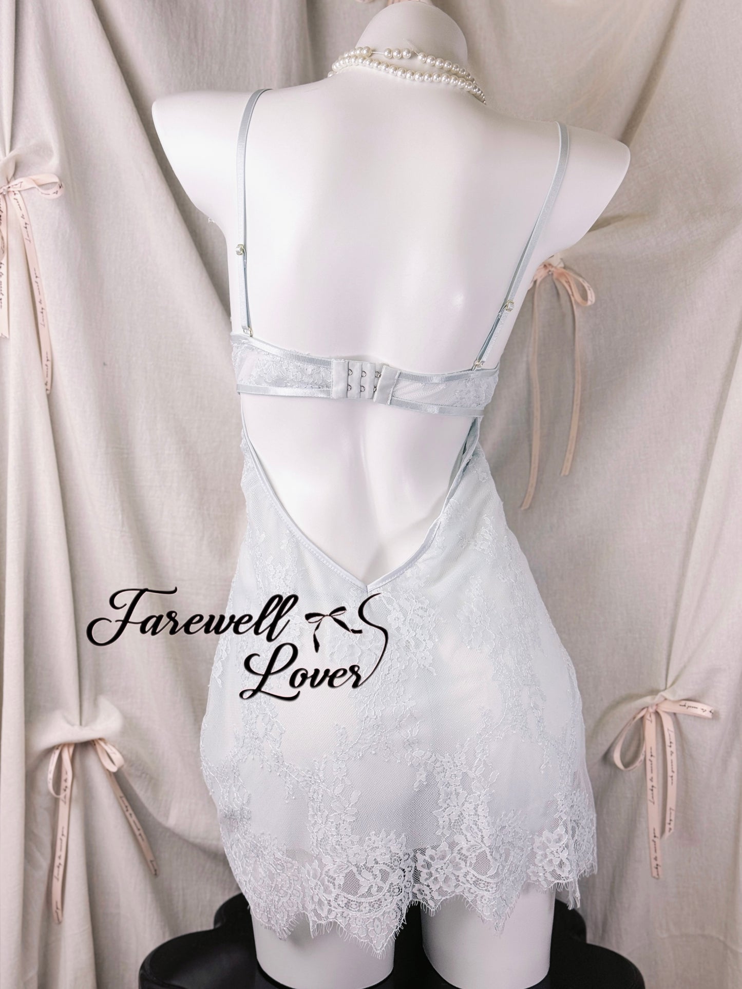 Ice Queen Floral Lace Slip Lingerie