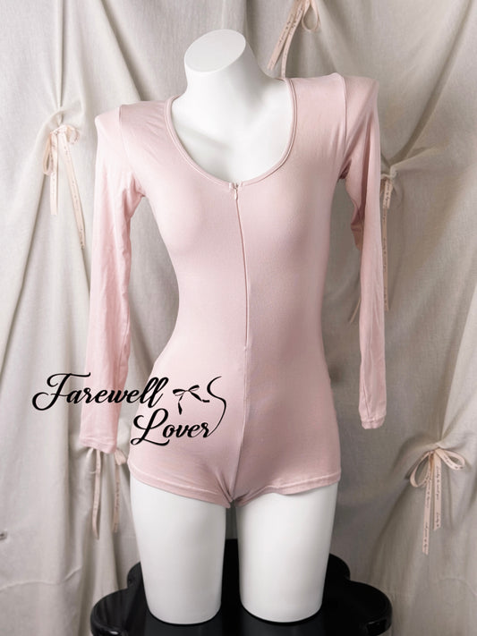 Soft Cotton Ribbed Long Sleeve Romper Onesie