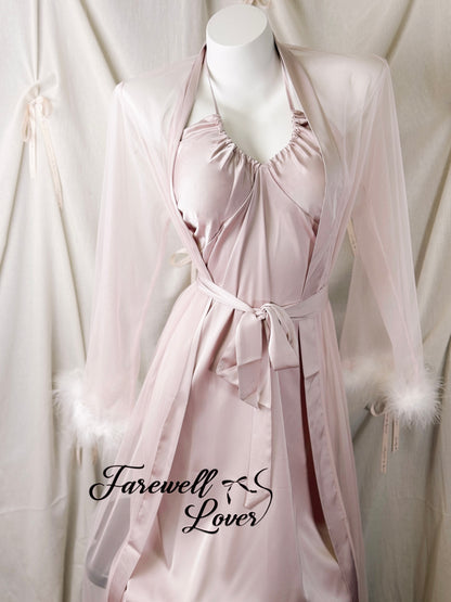 Olivia Halter Satin Maxi Slip Lingerie