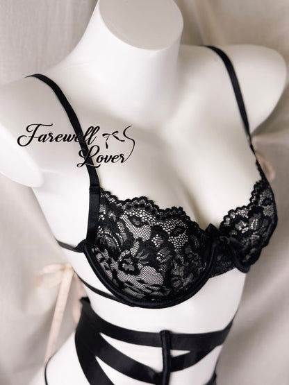 Fifty Shades of Grey Lace Three-piece Lingerie Set