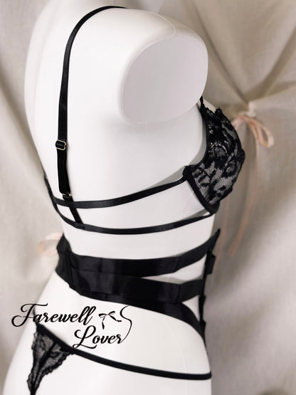 Fifty Shades of Grey Lace Three-piece Lingerie Set
